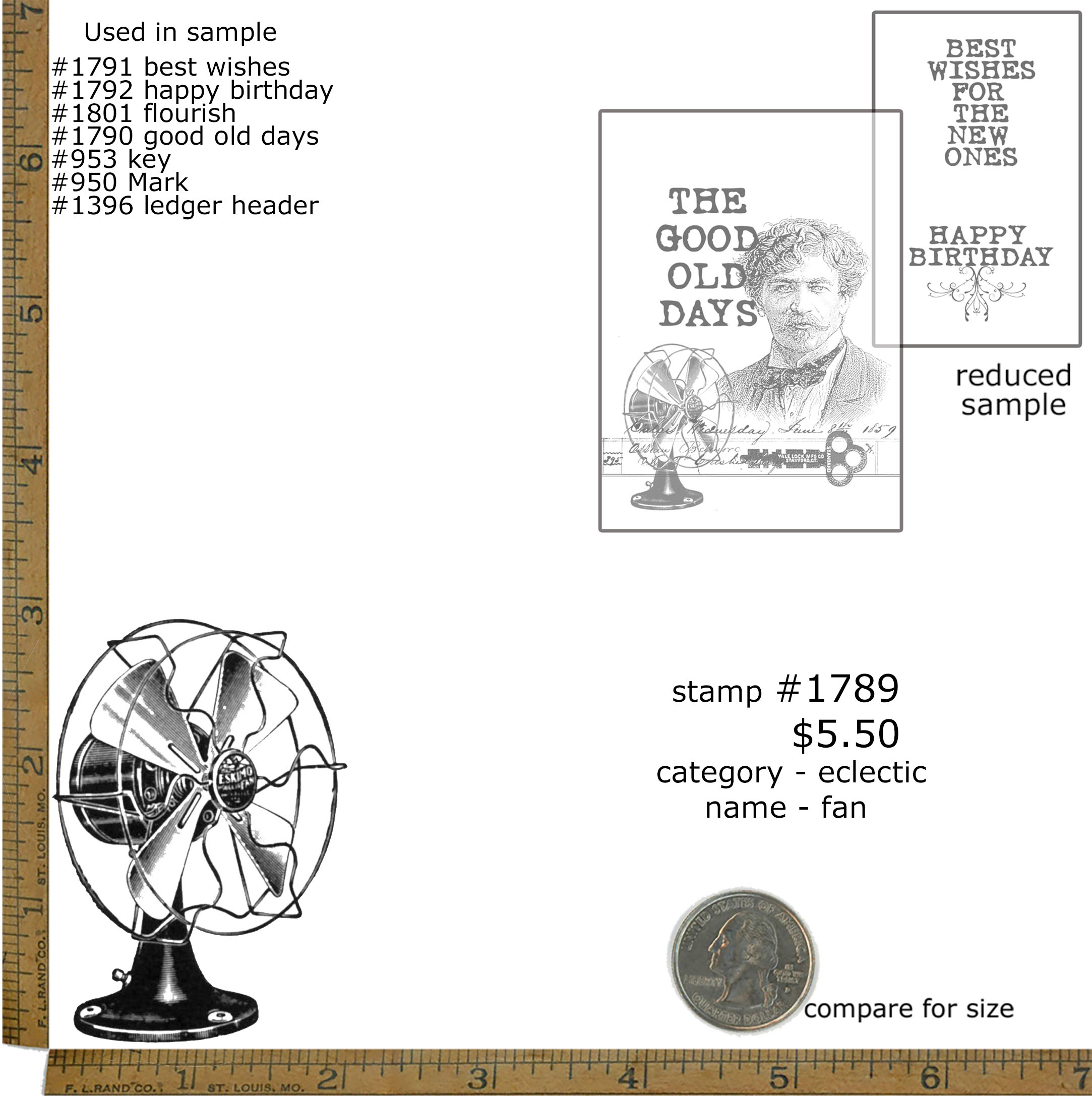 #1789a - Fan Sm - Eclectic